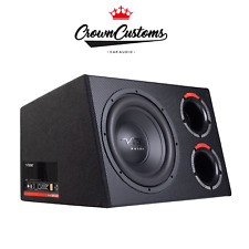 VIBE 12" 900W BASS ENCLOSURE WITH DSP PHONE APP PULSECBR12A 300W RMS PORTED SUB
