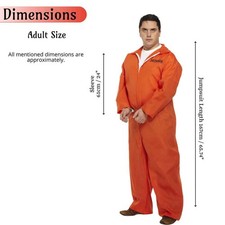Prisoner Convict Mens Orange