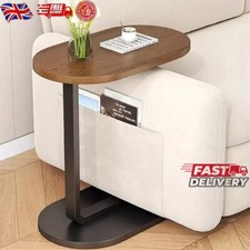 C-Shaped Compact Sofa Side End