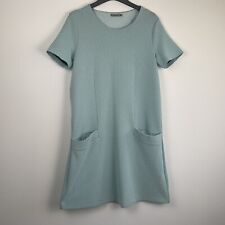 COS Mint Green Dress Midi Pockets Size Medium Lagenlook Minimalist