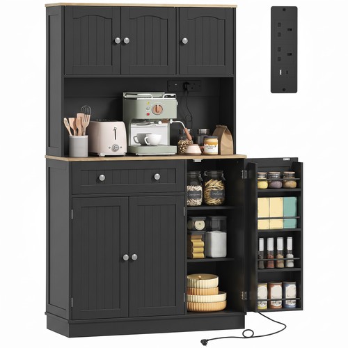 Homcom pantry storage cabinet - pantry,