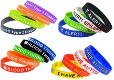 4 Pack Silicone Bracelets