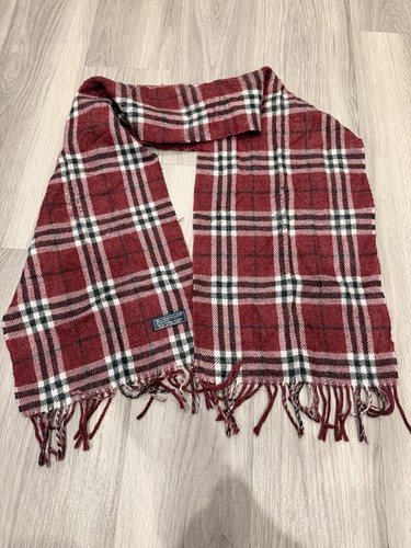Burberry unisex burgundy scarf - burberry,