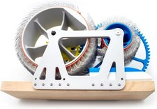 Wooden Drum Carder for DIY Wool Fiber Combing Cardings Blending Board Handmade