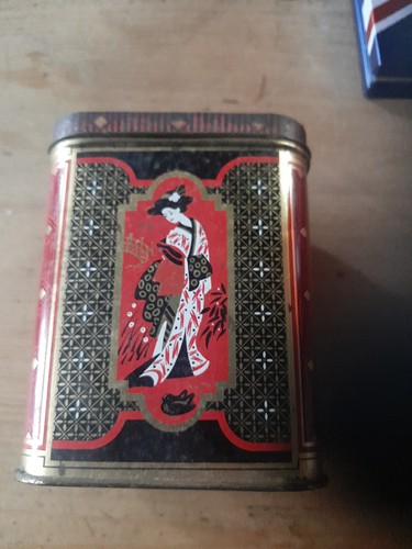 Vintage square tin featuring - , a