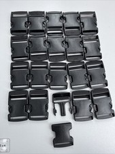20 Black Plastic Bag Clasps Ideal Crafters DIY Projects (38mm) UK Seller