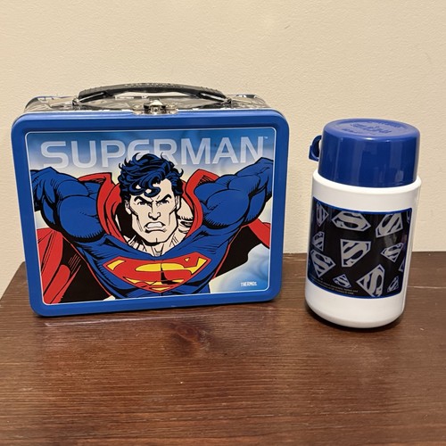 Superman metal lunch box - superman,