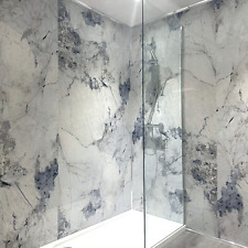 Blue Mystic Marble 1000mm Wide PVC Shower Wall Panel 1m x 2.4m Wet Wall Cladding