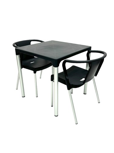 Grey plastic canteen - grey,