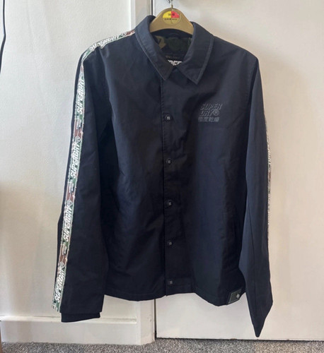 Superdry men black button - men’s,