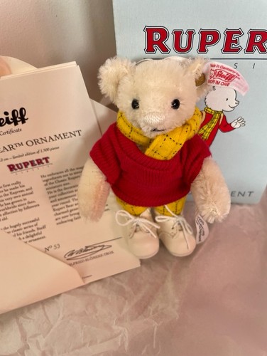 Steiff rupert ornament 653643 - steiff,