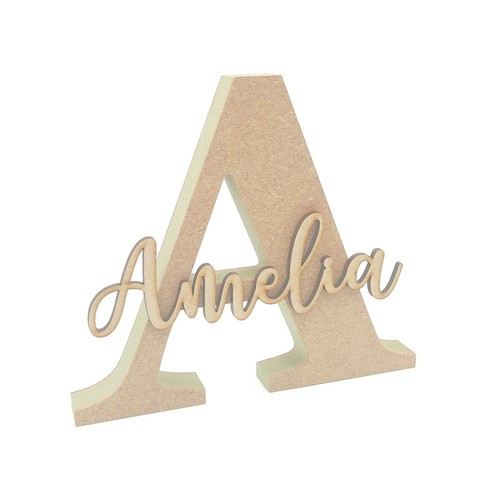 Freestanding mdf letter - mdf,
