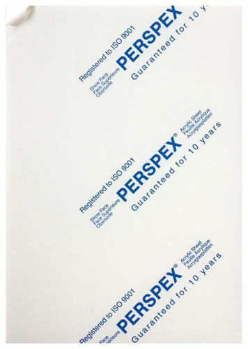 Perspex acrylic sheet cut - cut, to