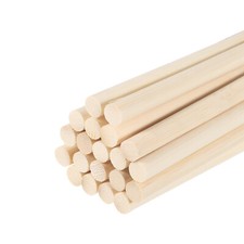 20 Pack Wooden Dowel Rods