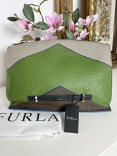Furla Large Leather Clutch Bag