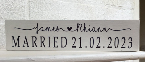 Married wedding personalised - wedding,