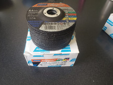 PACK OF 10x NORTON CLIPPER  MULTI MATERIAL GRINDING DISCS 115mm x 22.2mm x 6.4mm