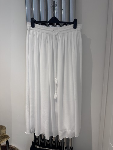 White crepe boho gypsy - crepe,