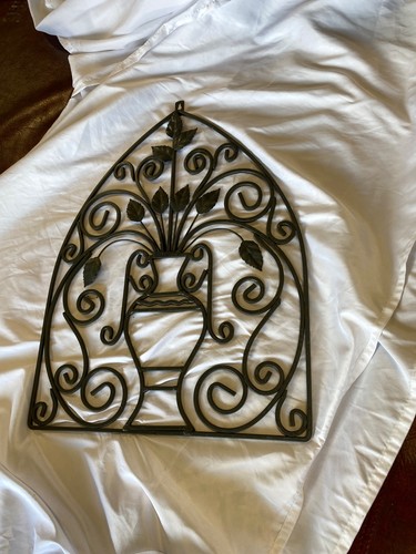 Vintage wrought iron arched - wrought,