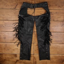 Step leather chaps trousers - in,