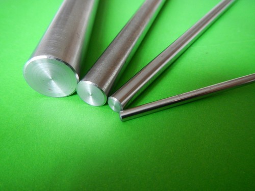 Silver steel round solid - silver,