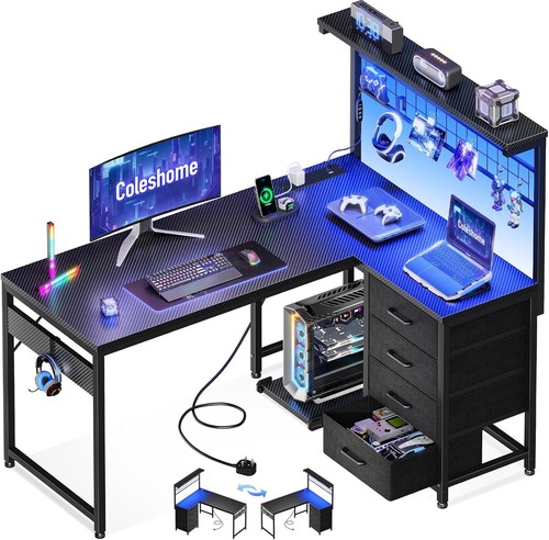 Coleshome shaped gaming desk - gaming,