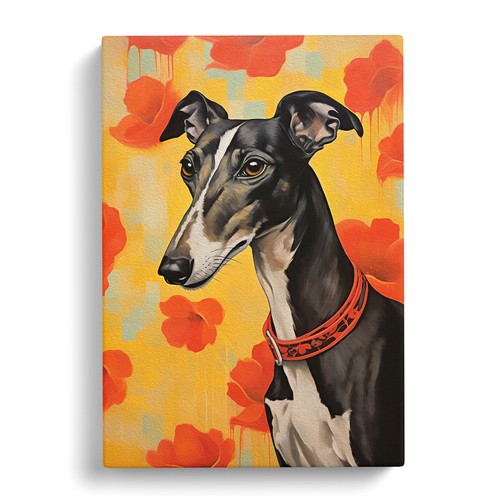 Greyhound informel canvas - greyhound,