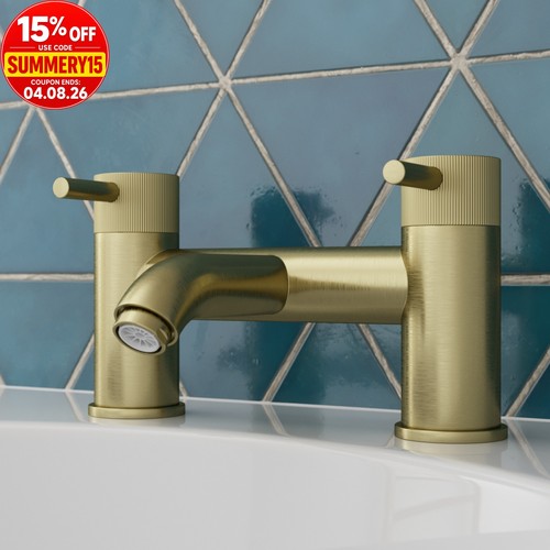 Brushed brass bath - brushed,