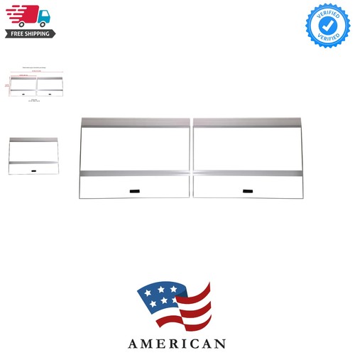 48x18 glass canopy piece set - glass,