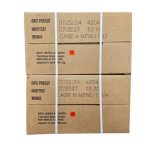 Box of 12 MRE Military Ration