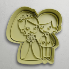 Sposi cookie cutter formina tagliabiscotti cake design professionale