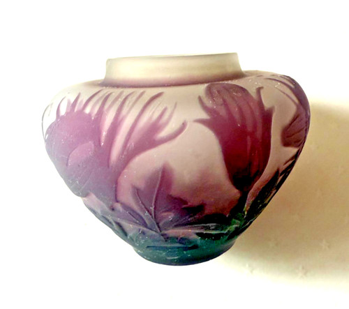 Galle cameo small vase dia - small,