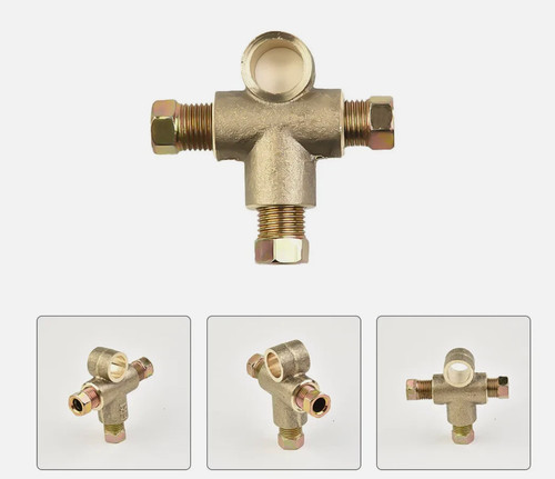 Way brake piece tee with - 3,
