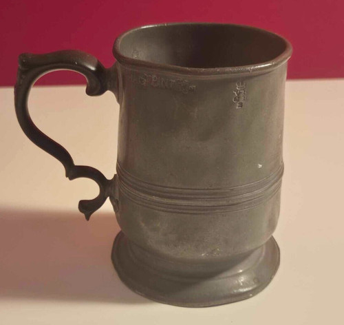 Victorian pewter pint - victorian,