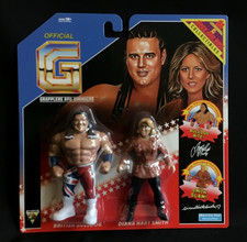 WWE /WWF British Bulldog & Diana Hart Smith  Grapplers & Gimmicks MOC