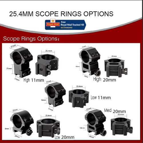 Scope ring mount - scope, 25.4mm