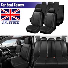 PU Leather Front Rear 9pcs Car