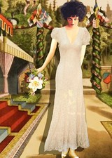 1930’s Champaign Cream Sheer