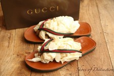 Gucci Tan Leather GG Red Green