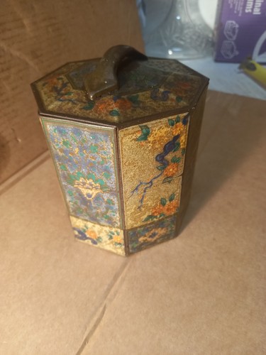 Vintage decorative tin - tin., tea