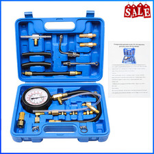 Universal Fuel Injection Gauge Pressure Tester Test Kit Car System Pump Tool Set