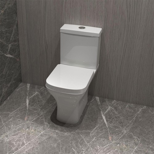 Bathroom close coupled toilet - bathroom,