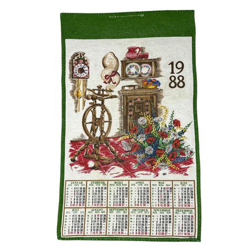 Vintage tea 1988 - vintage, calendar