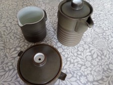 Vintage Denby Chevron green