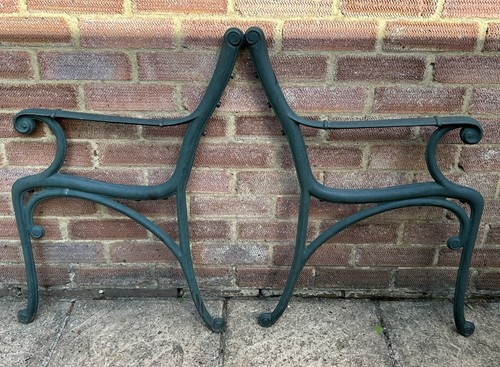Cast iron garden bench ends - cast,