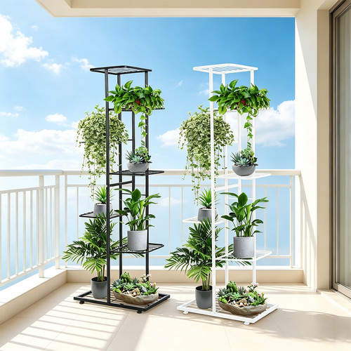 Metal plant flower stand - plant, pot