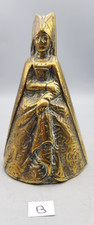 Vintage Brass Medieval  or Tudor Lady Table Bell, with clanger.(B)