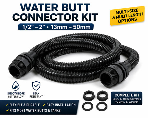 Water butt linking - butt, hose
