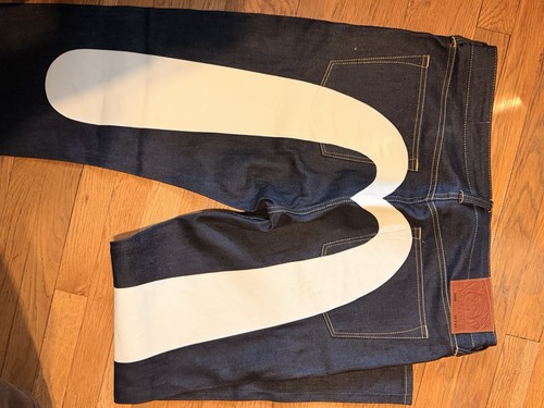 Dark blue denim evisu - dark,