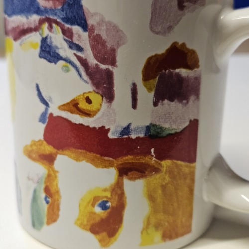 Colourful cows fields mug - colourful,